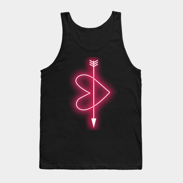 Neon Heart Tank Top by emanuelacarratoni